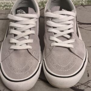 Vans Men's Light Gray Suede Sneakers